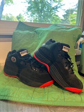 Jordan Men’s Athletic Shoes Black and Red